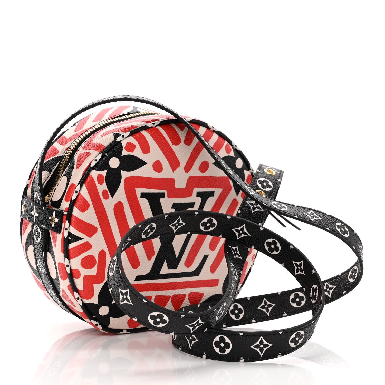 Louis Vuitton Monogram Giant Crafty Boite Chapeau Souple PM Creme Rouge Black 3 of 9