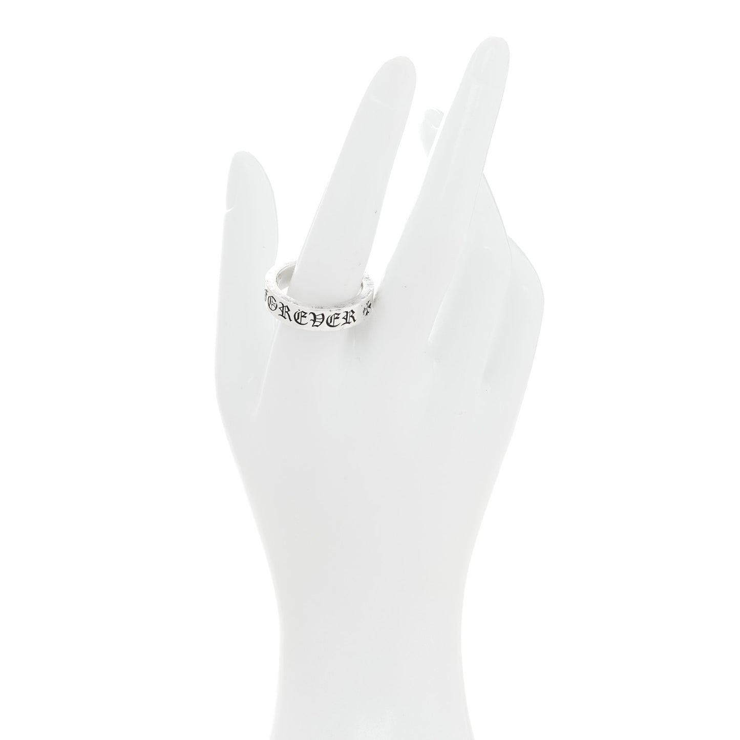 Sterling Silver Cross CH Forever Spacer Ring 63 10.25