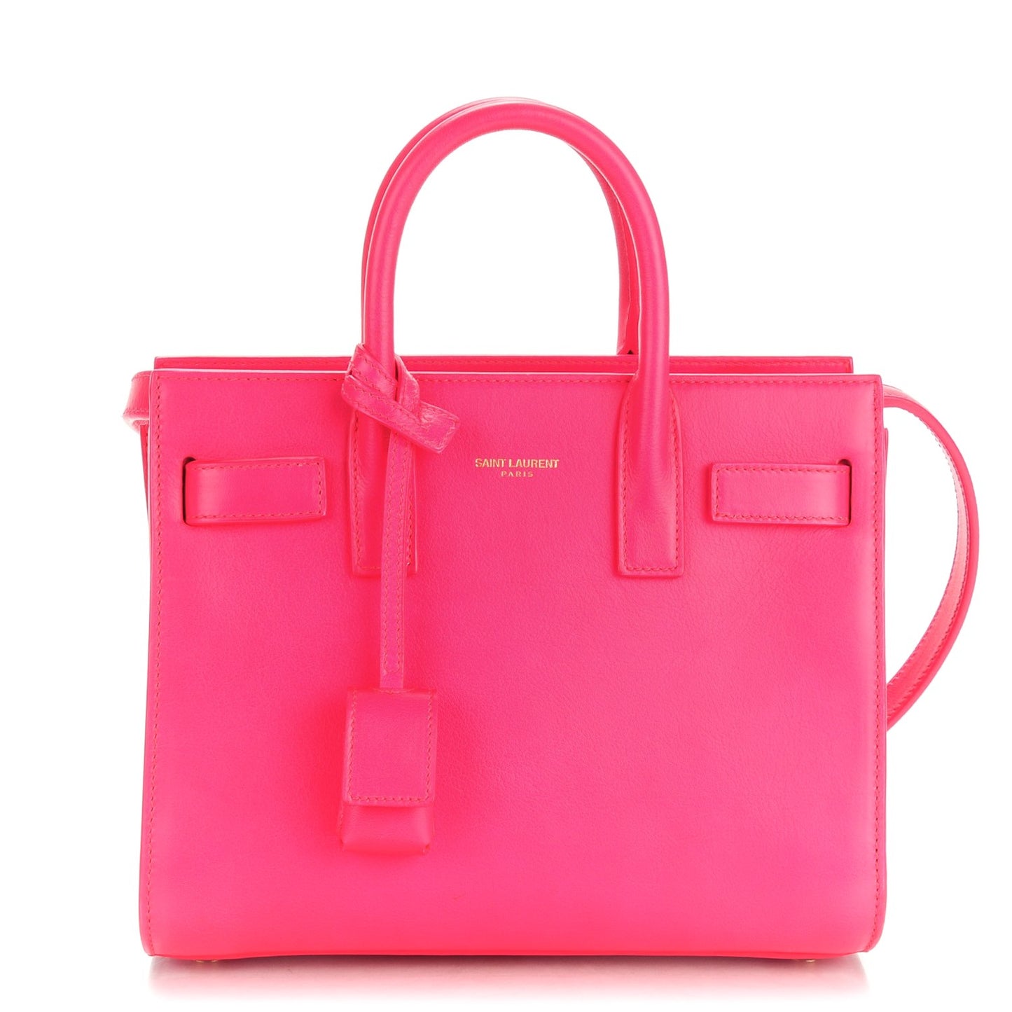 Calfskin Nano Sac De Jour Fluo Pink