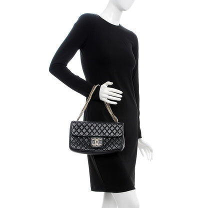 Chanel Lambskin Medium Westminster Pearl Flap Black 2 of 8