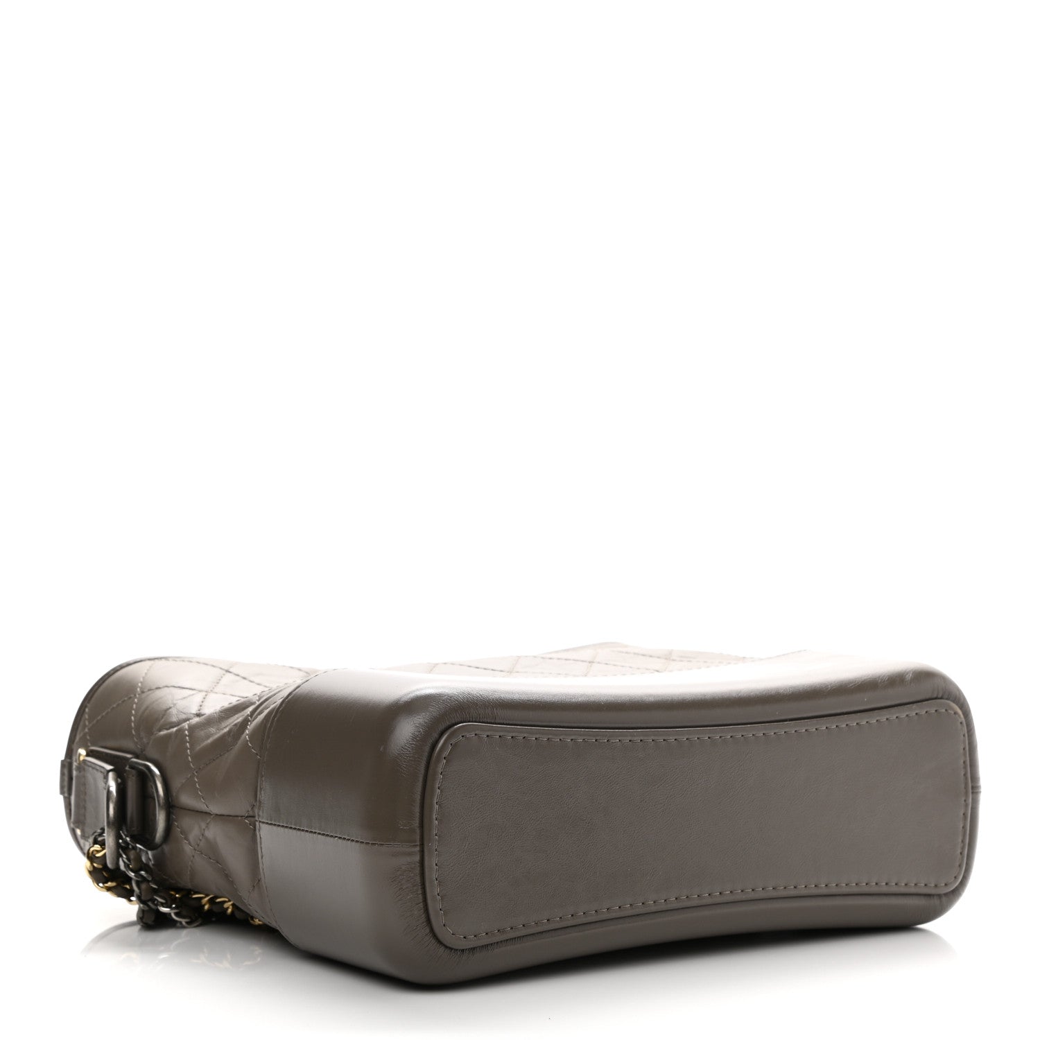 Chanel Aged Calfskin Quilted Medium Gabrielle Hobo Grey 4 of 12