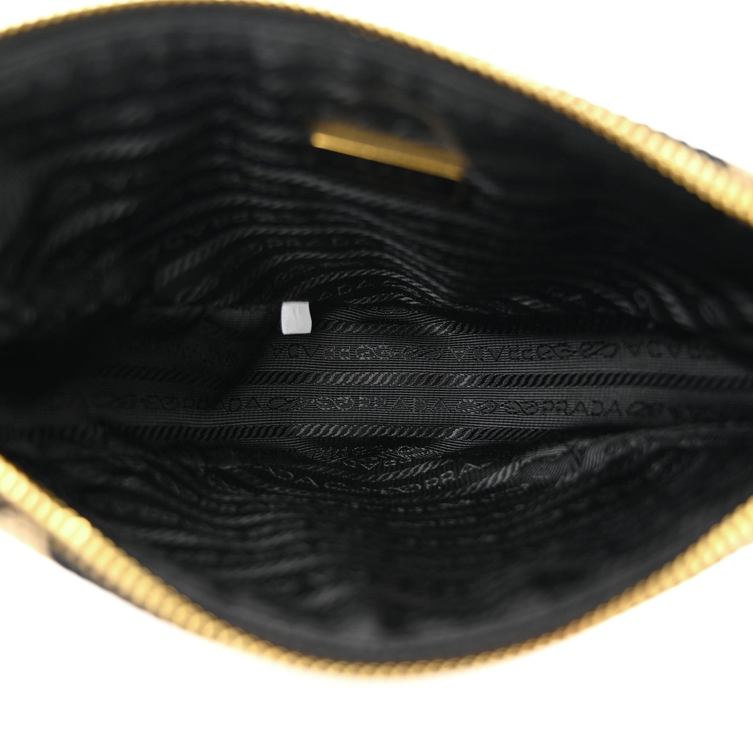 Prada Jacquard Triangolo Symbole Embroidered Mini Triangle Bag Black Corda 5 of 10