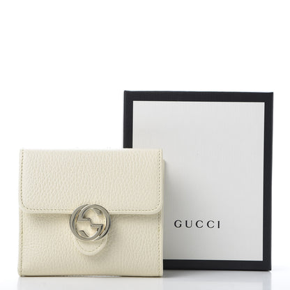 Gucci Dollar Calfskin Interlocking G French Wallet Ivoire 9 of 9