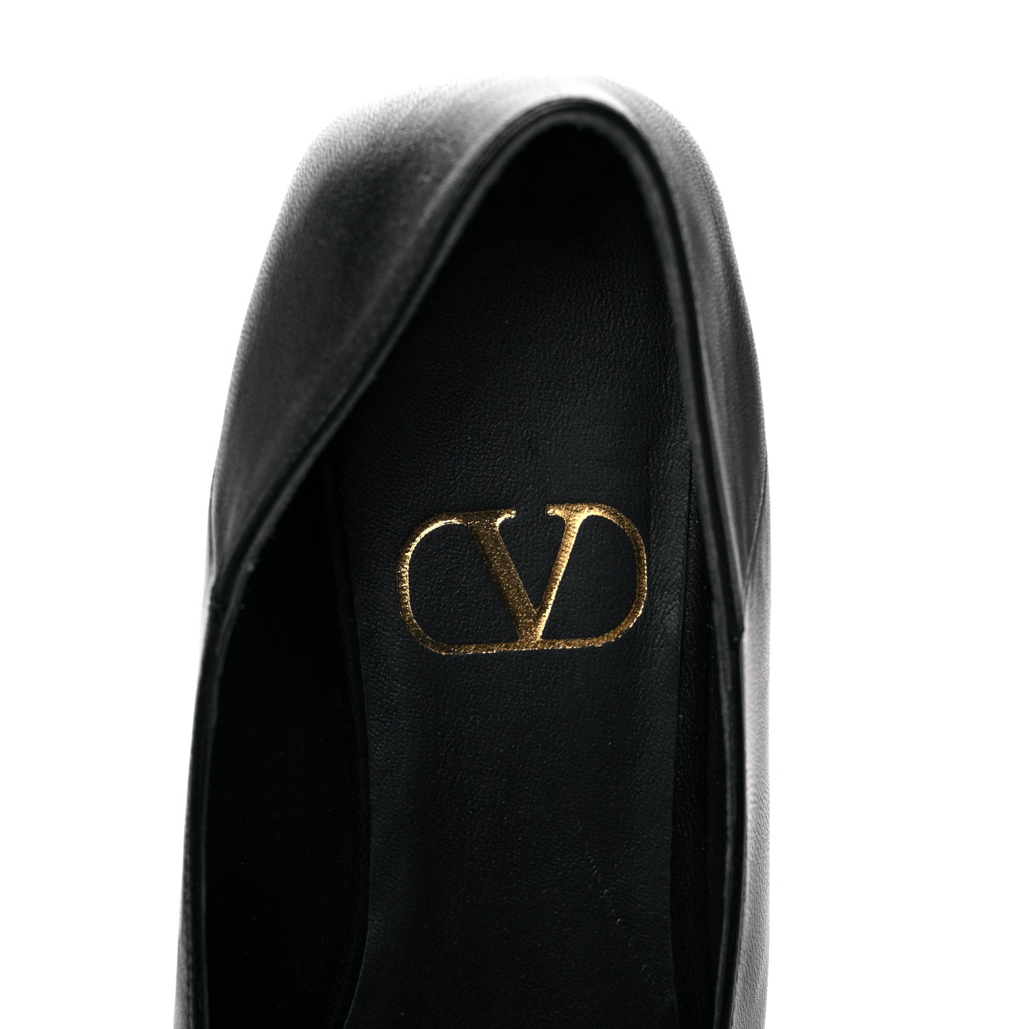 Valentino Garavani Nappa Stud Sign Loafers 39 Black 7 of 9