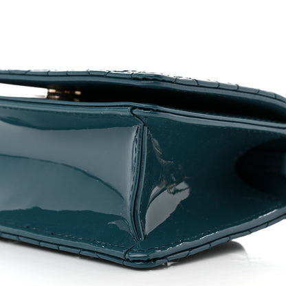 Christian Dior Patent Cannage Nano Lady Dior Pouch Turquoise 9 of 9