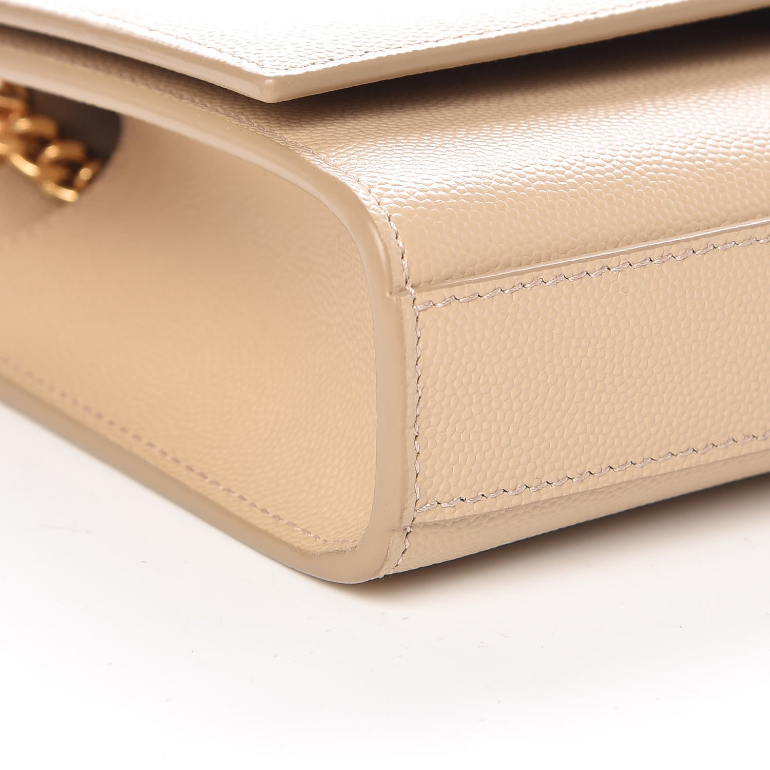 Saint Laurent Grain De Poudre Small Monogram Kate Satchel Nude Powder 9 of 9