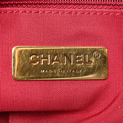 Chanel Goatskin Quilted Maxi Chanel 19 Flap Black 6 of 10