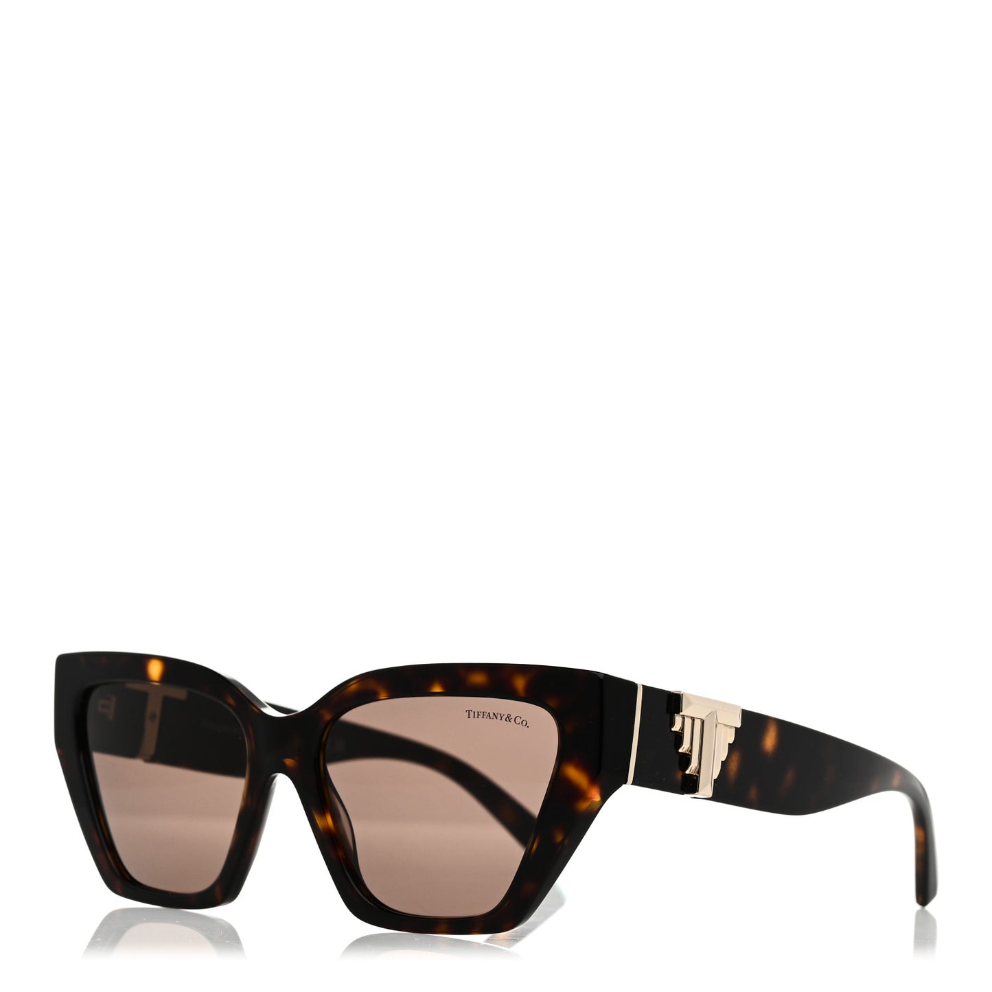Acetate Metal Deco T Sunglasses Brown