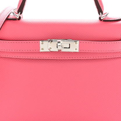 Hermes Epsom Mini Kelly Sellier 20 Rose Azalee 7 of 10