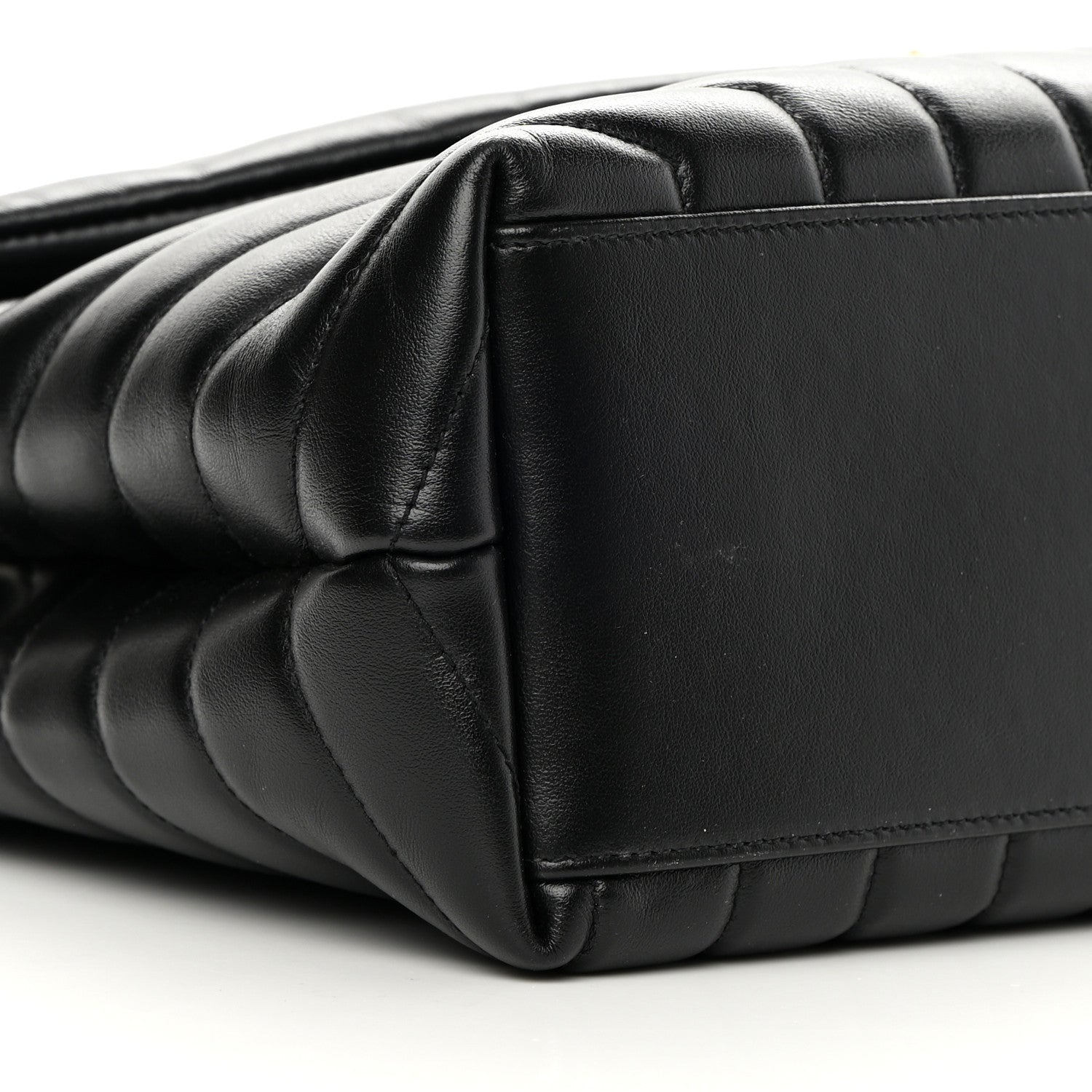 Saint Laurent Calfskin Y Quilted Monogram Medium Loulou Chain Satchel Black 11 of 13