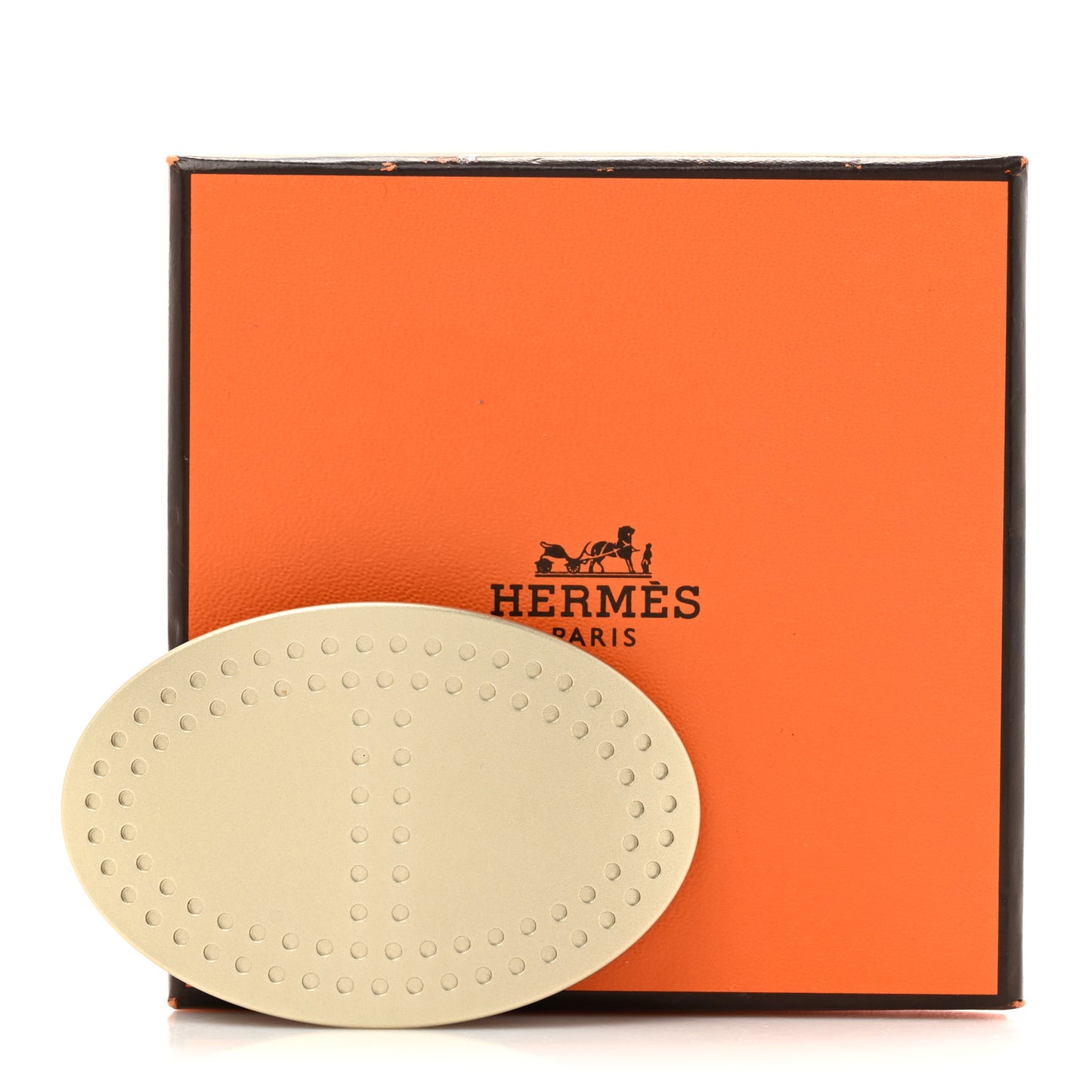 Aluminium Perforated Chaine d'Ancre Hair Clip Gold