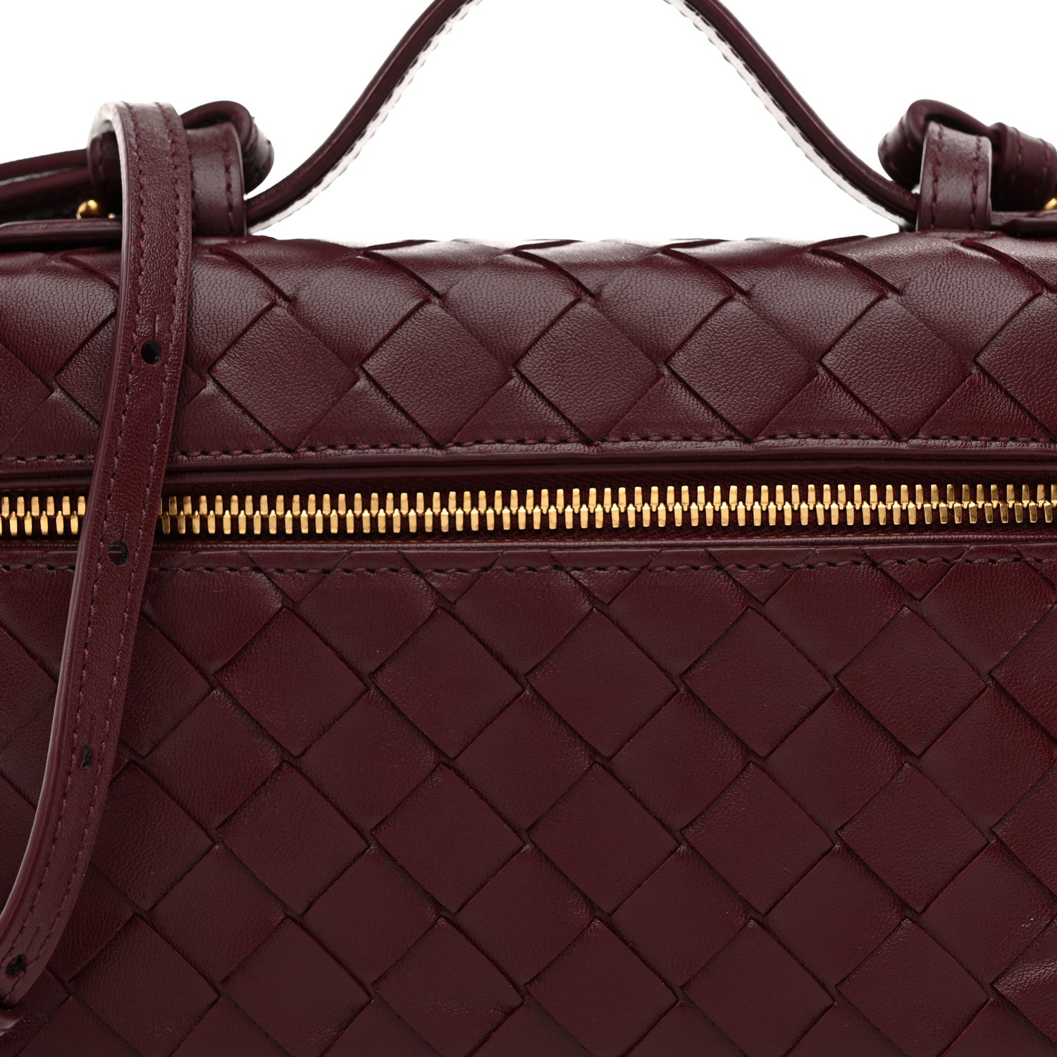 Bottega Veneta Nappa Intrecciato Bang Bang Vanity Case Barolo 8 of 10