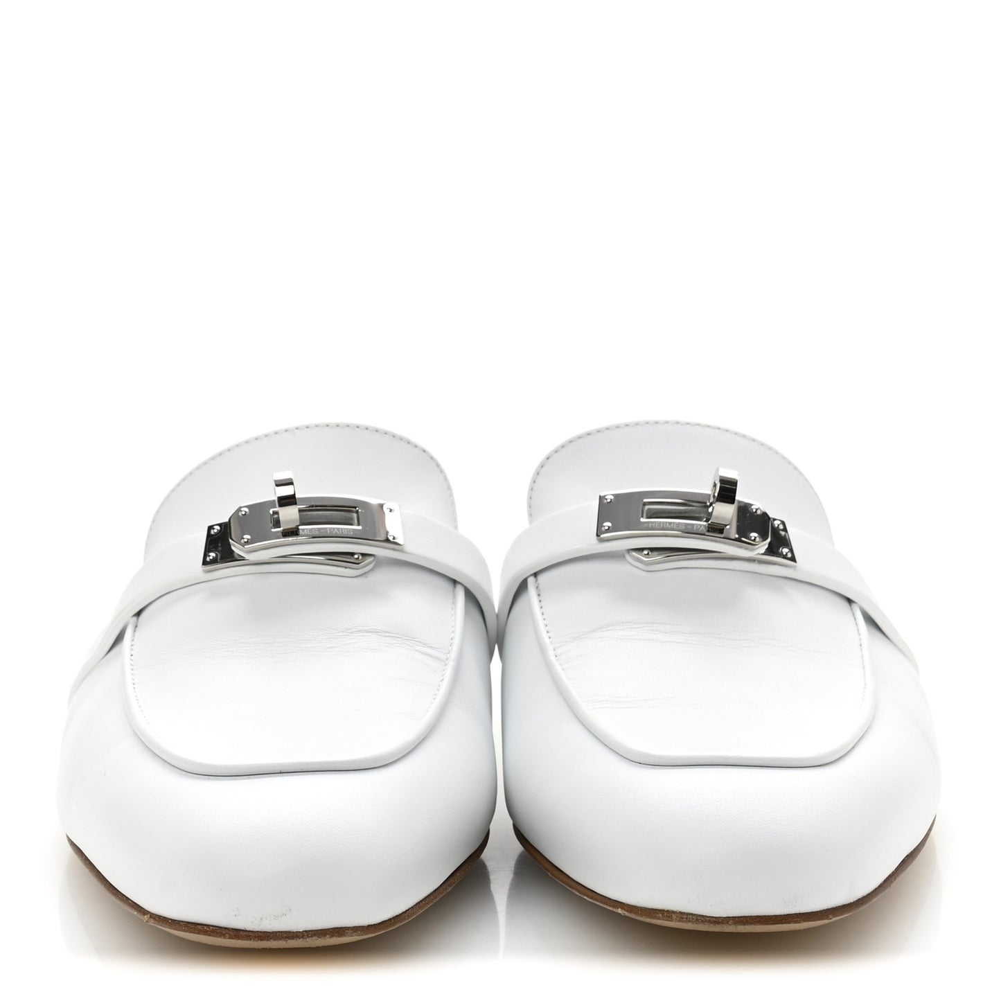 Calfskin Oz Mules 39.5 White