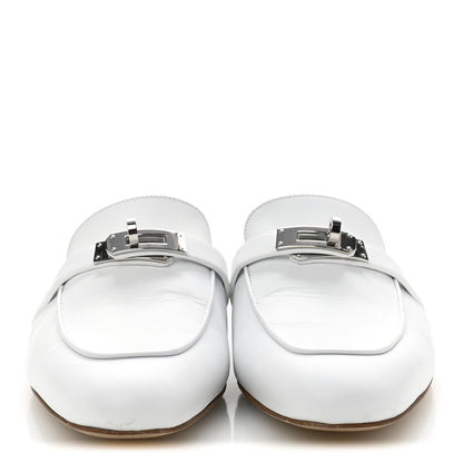 Hermes Calfskin Oz Mules 39.5 White 3 of 12