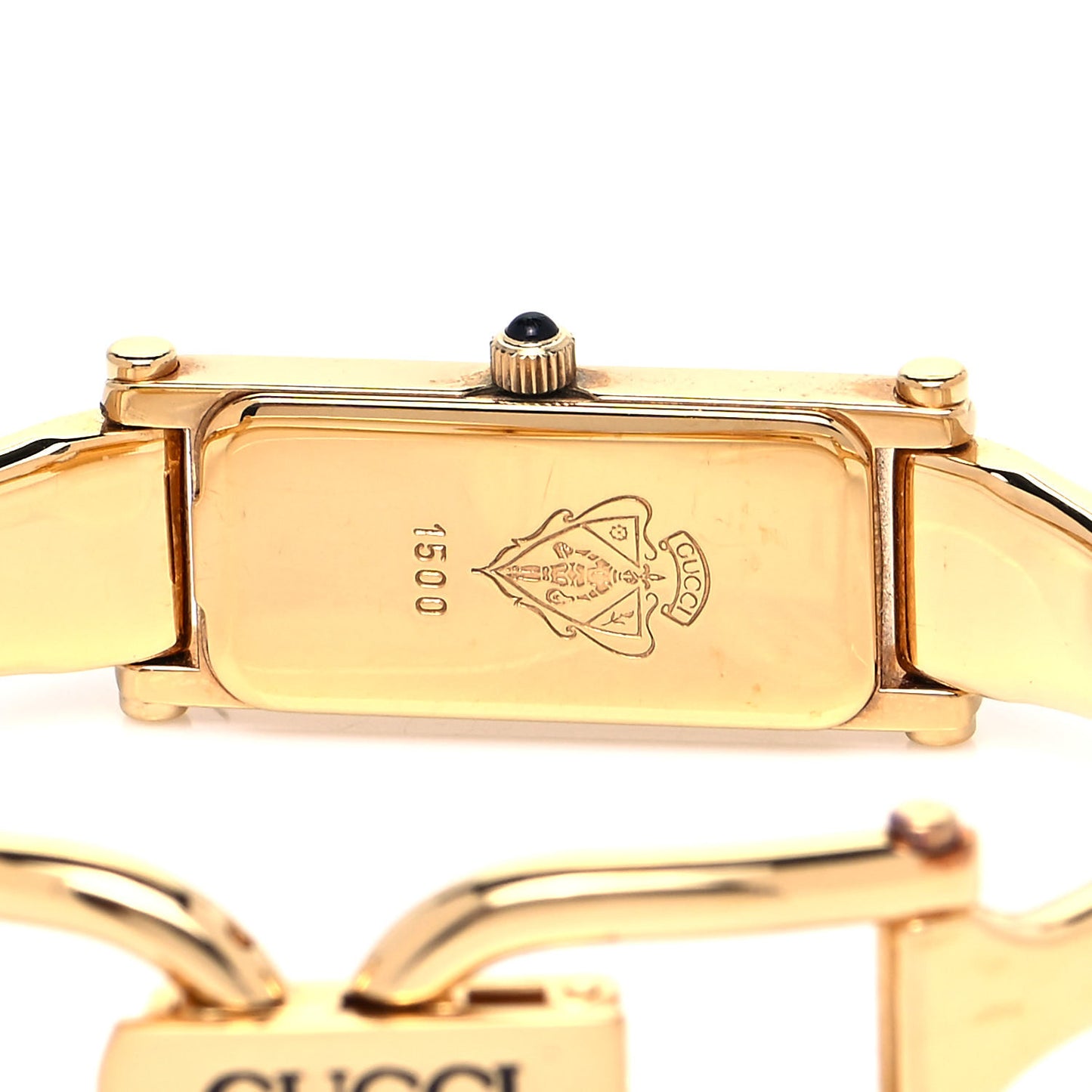 Stainless Steel 12mm 1500L Horsebit Quartz Watch Gold
