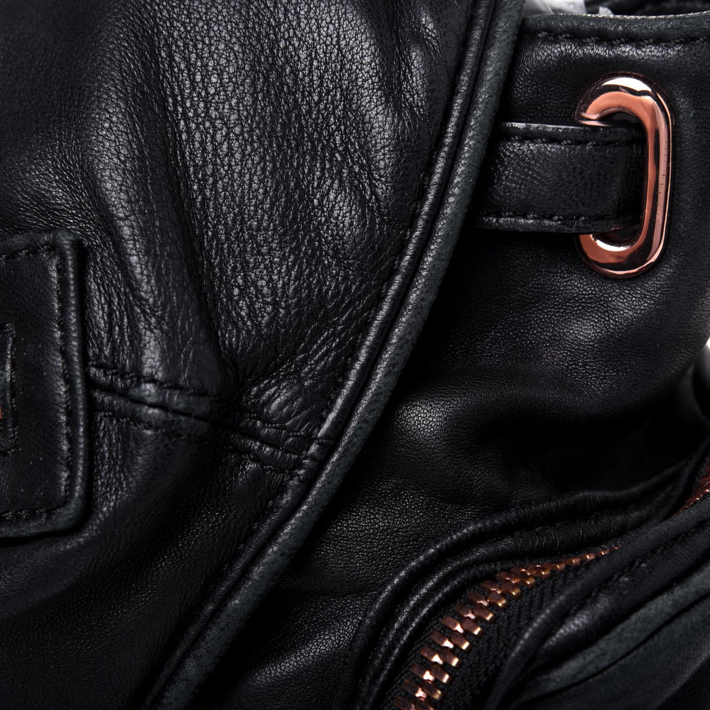 Lambskin Mini Marti Backpack Washed Black Rose Gold Hardware