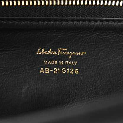 Salvatore Ferragamo Tweed Aileen Bag Black White 6 of 9