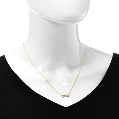 Tiffany 18K Yellow Gold Infinity Pendant Necklace 2 of 6