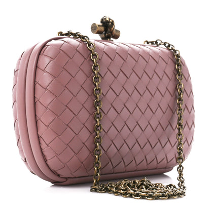 Bottega Veneta Nappa Intrecciato Chain Knot Clutch Watteau 3 of 9