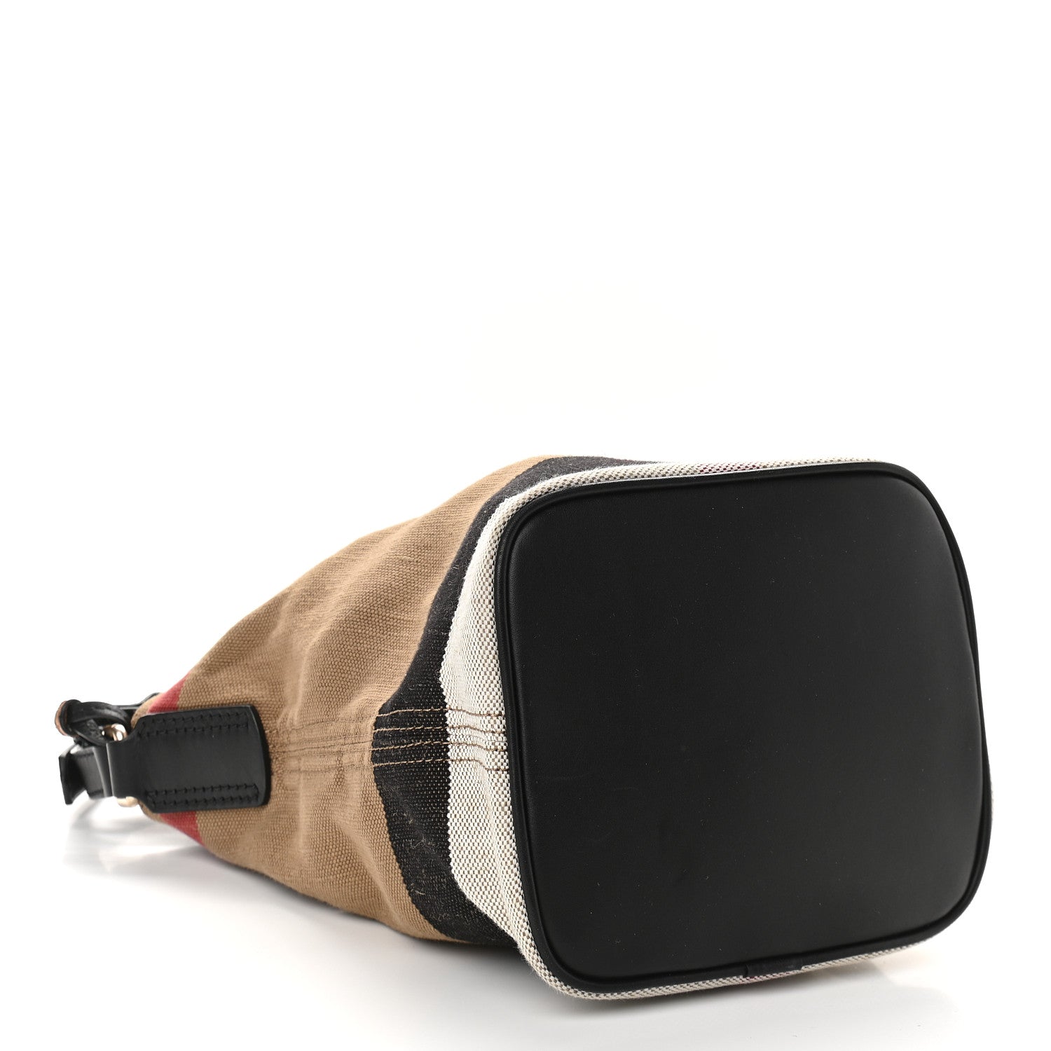 Burberry Canvas Mega Check Mini Ashby Tassel Crossbody Black 5 of 11