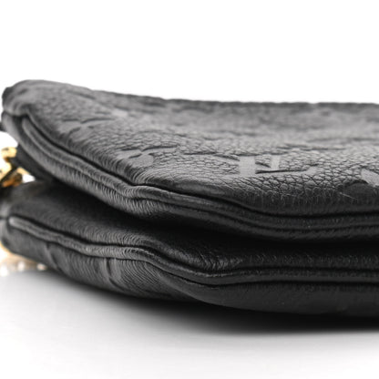 Louis Vuitton Empreinte Double Zip Pochette Black 10 of 11