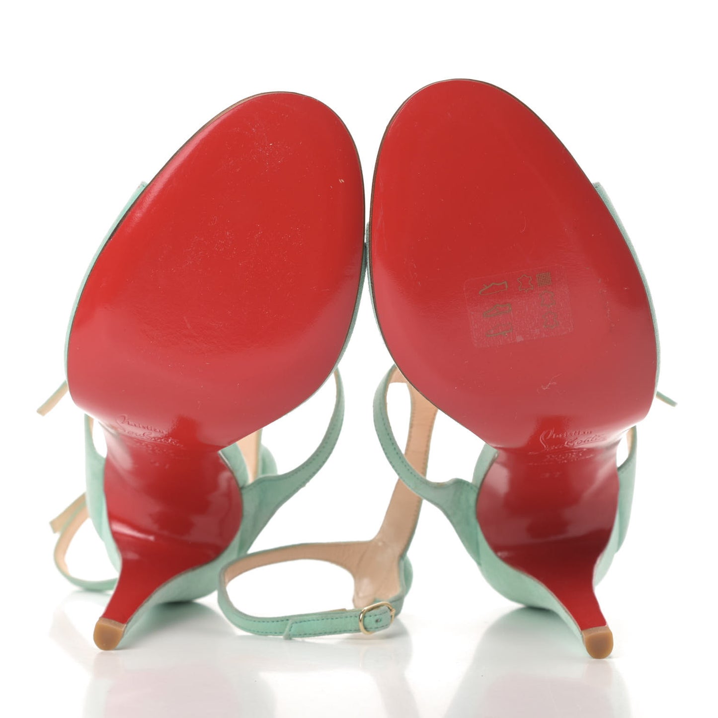 Suede Open Toe 100 Cage Sandals 37 Opal