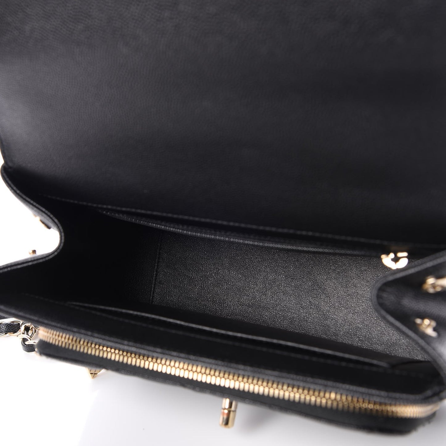 Caviar Quilted Small Business Affinity Flap Black