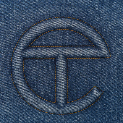Telfar Denim Medium Shopping Bag Blue 7 of 9