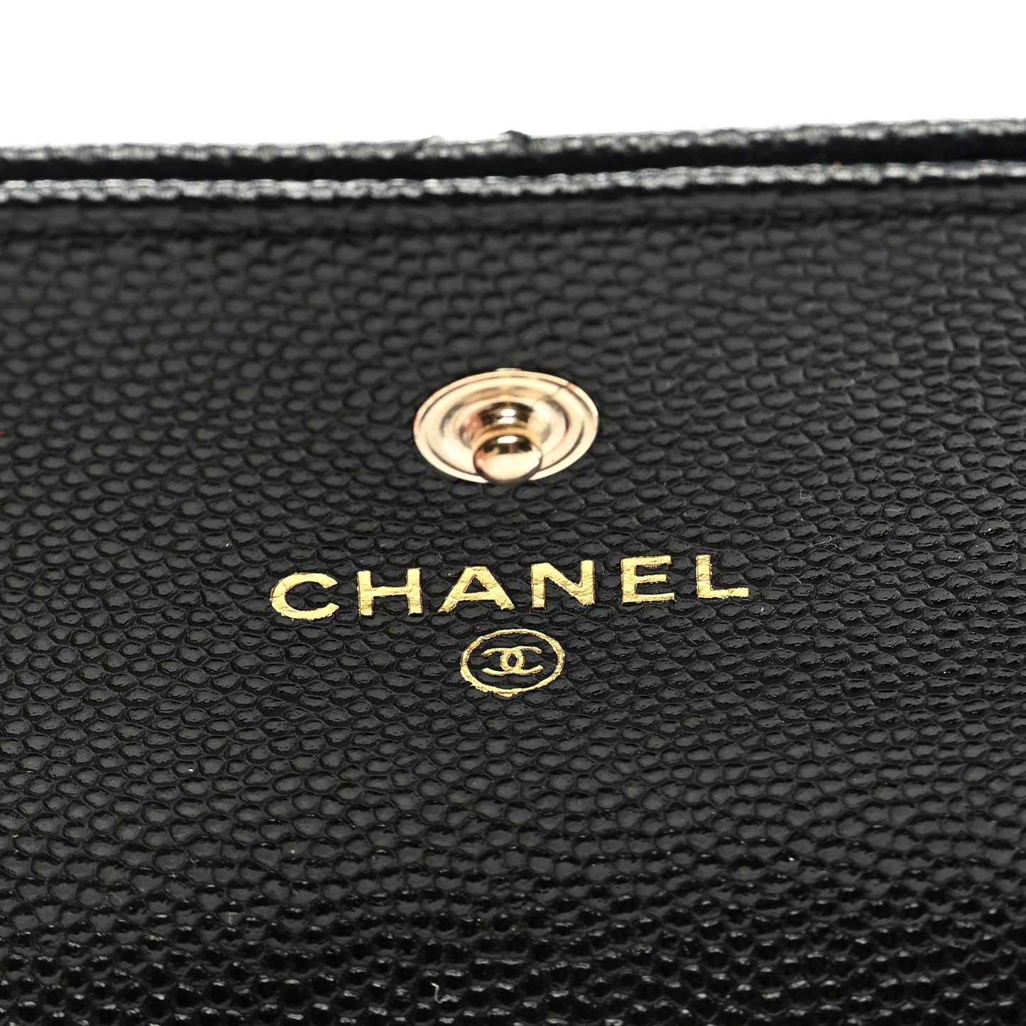 Caviar Quilted Mini Pearl On Top Coin Purse With Chain Black