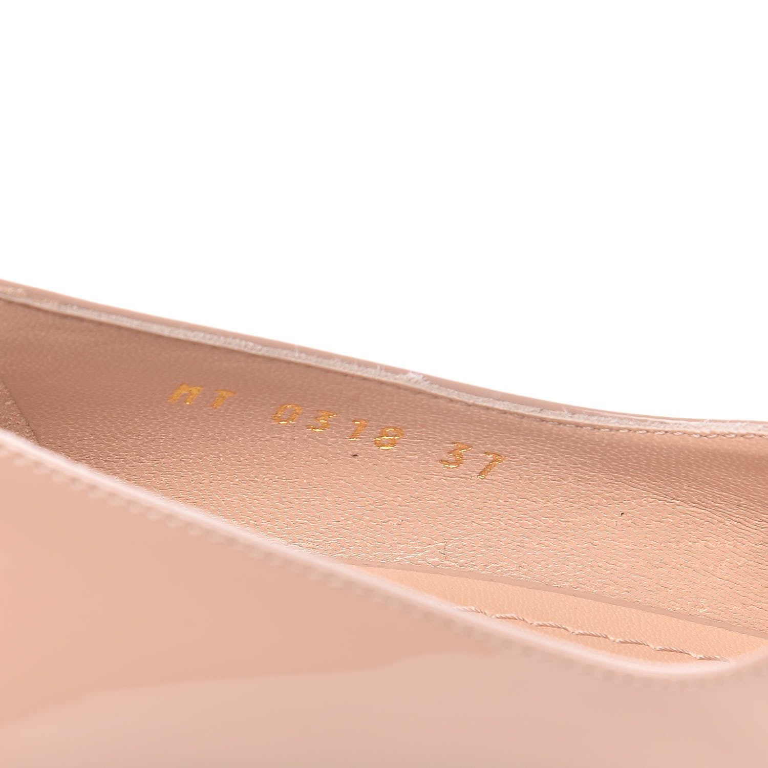 Christian Dior Patent Baby-D Ballet Pumps 37 Nude 8 of 9