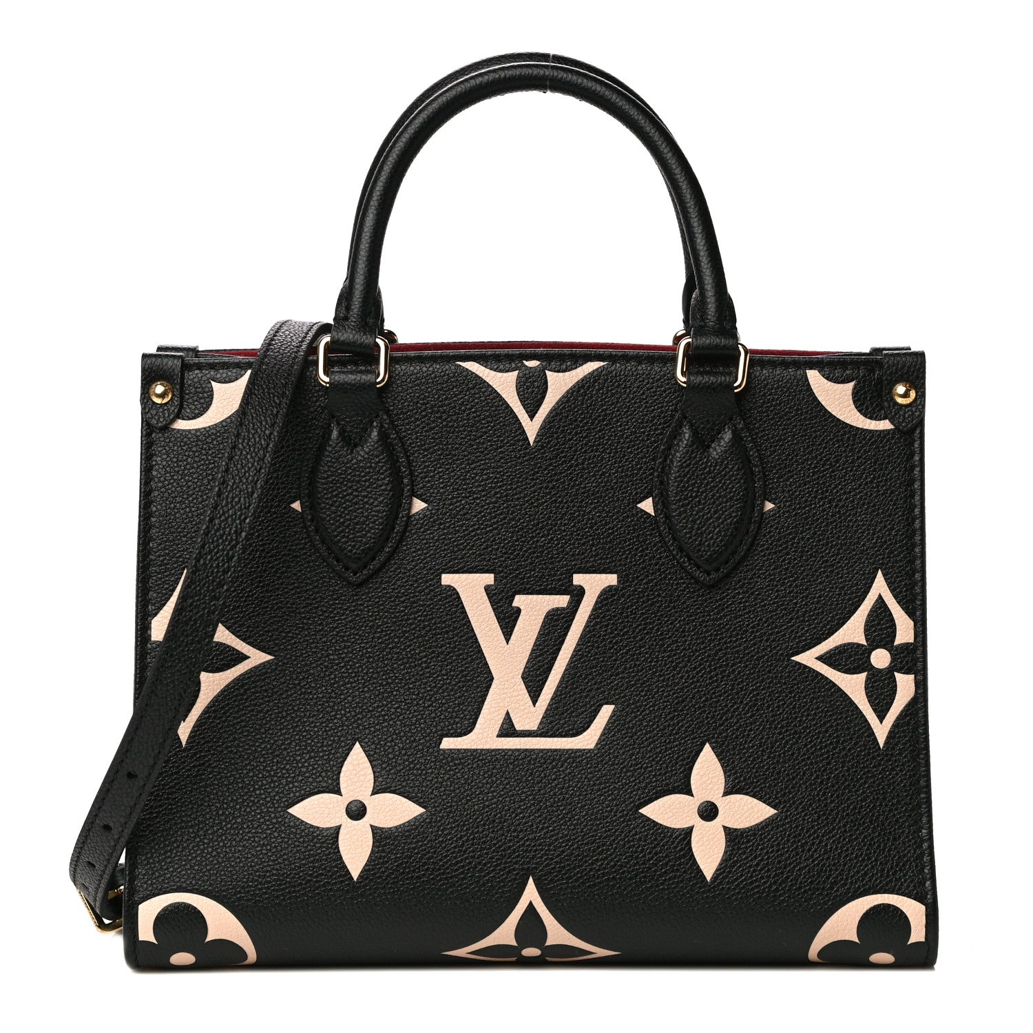 Louis Vuitton Empreinte Monogram Giant Onthego PM Black Beige 1 of 9