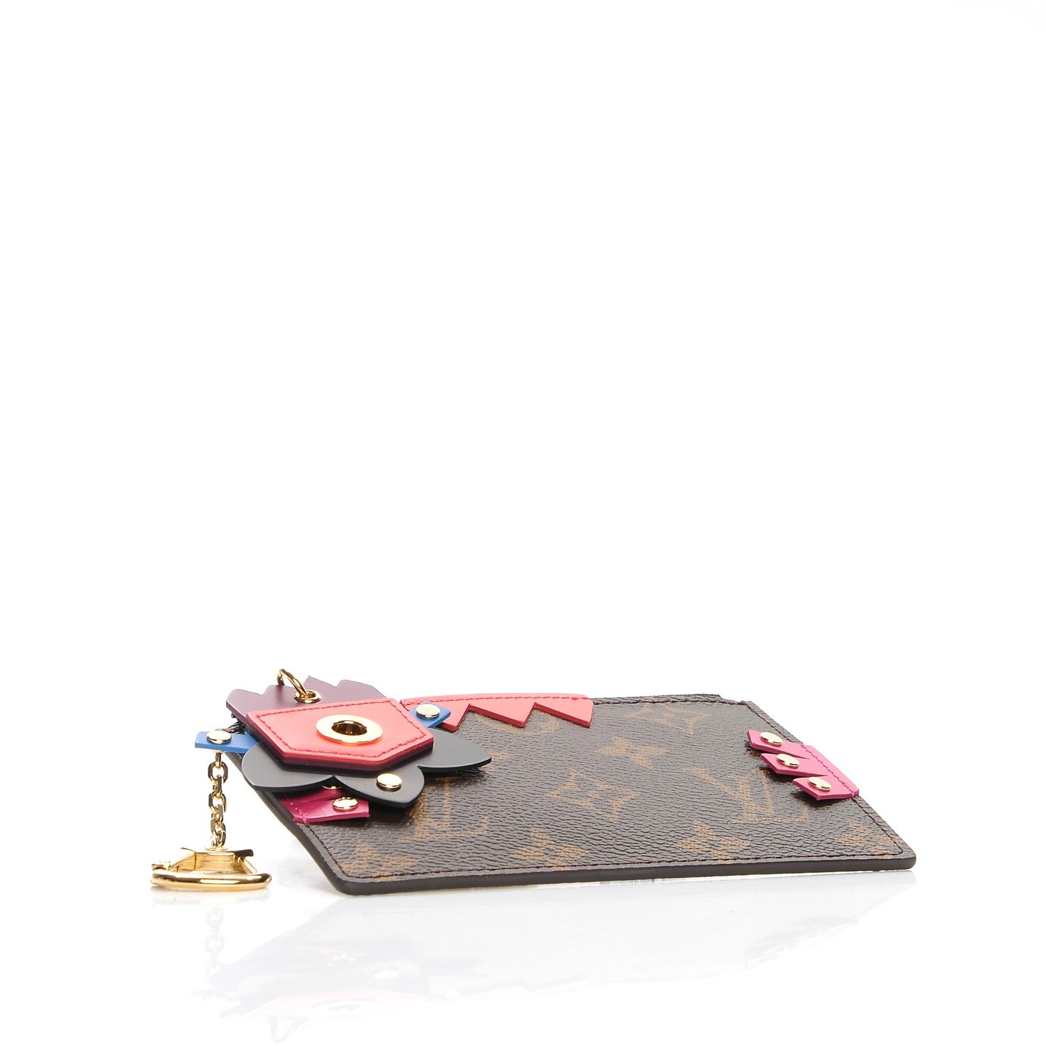 Louis Vuitton Monogram Totem Key Pouch Flamingo 3 of 7