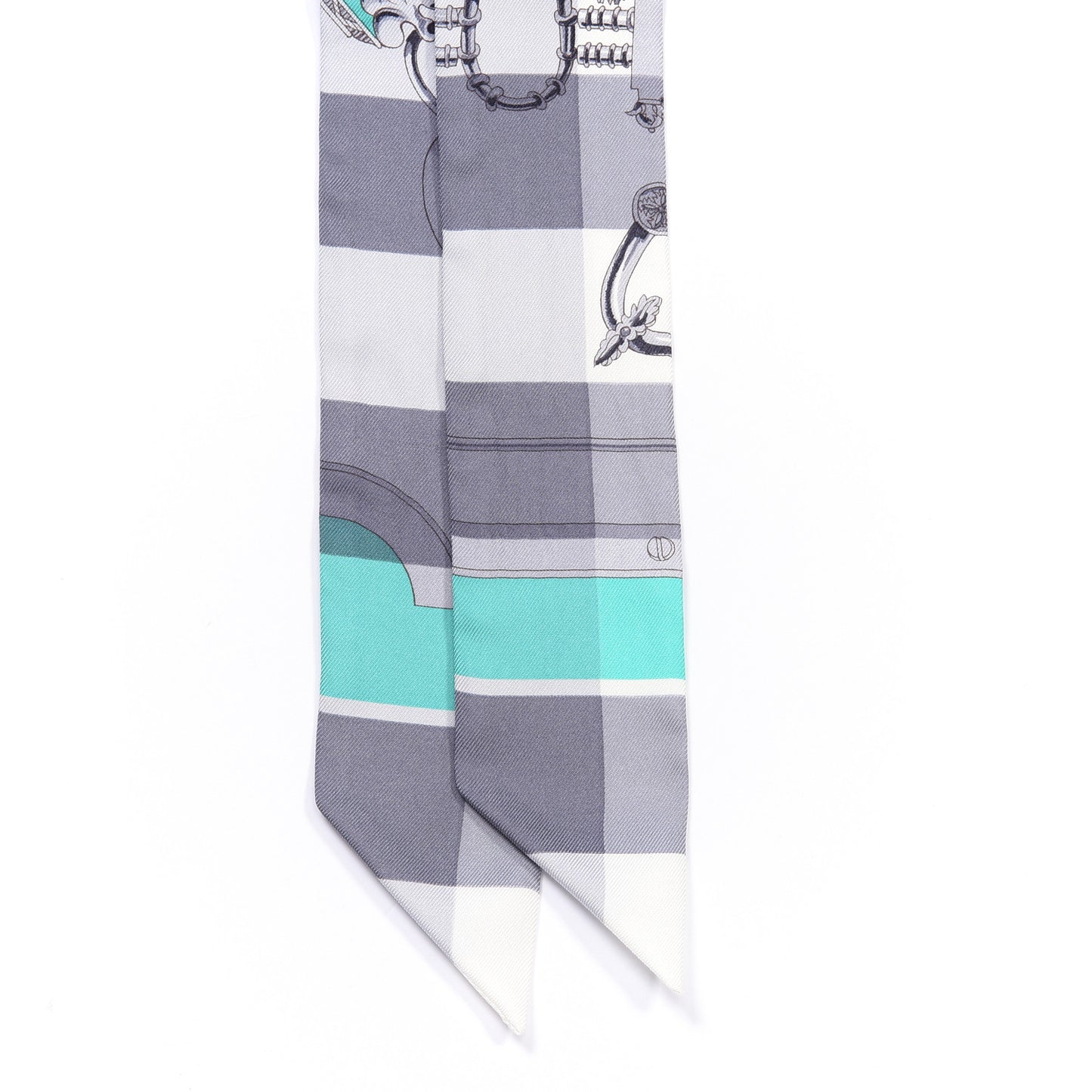 Silk Mors Et Gourmettes Vichy Twilly Anthracite Menthol White