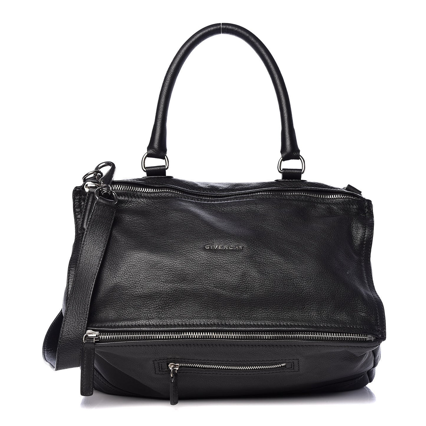 Sugar Goatskin Large Pandora Black