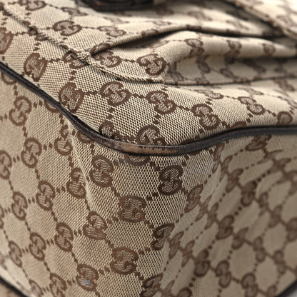 Gucci Monogram Front Pocket Hobo Dark Brown 11 of 14