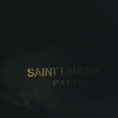 Saint Laurent Patent Calfskin Diane 100 Boots 37 Black 6 of 9