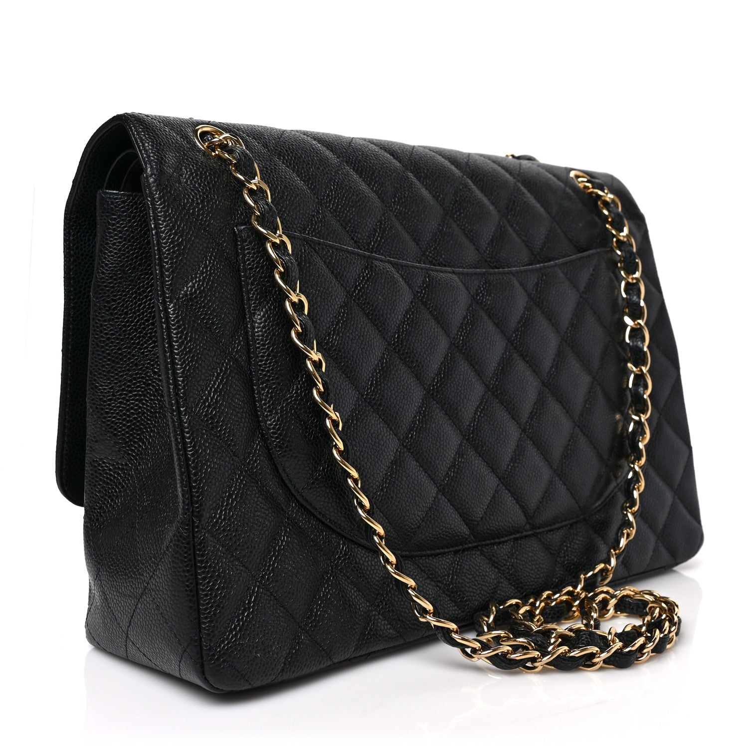 Chanel Caviar Quilted Maxi Double Flap Black 3 of 8