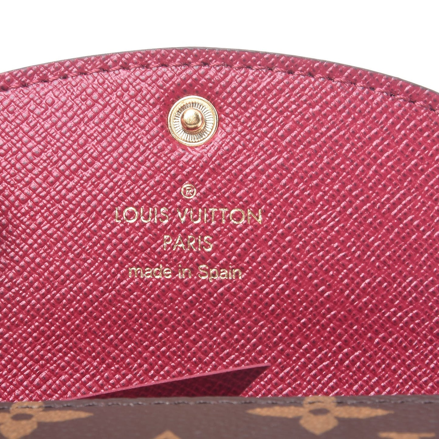 Monogram Rosalie Coin Purse Fuchsia