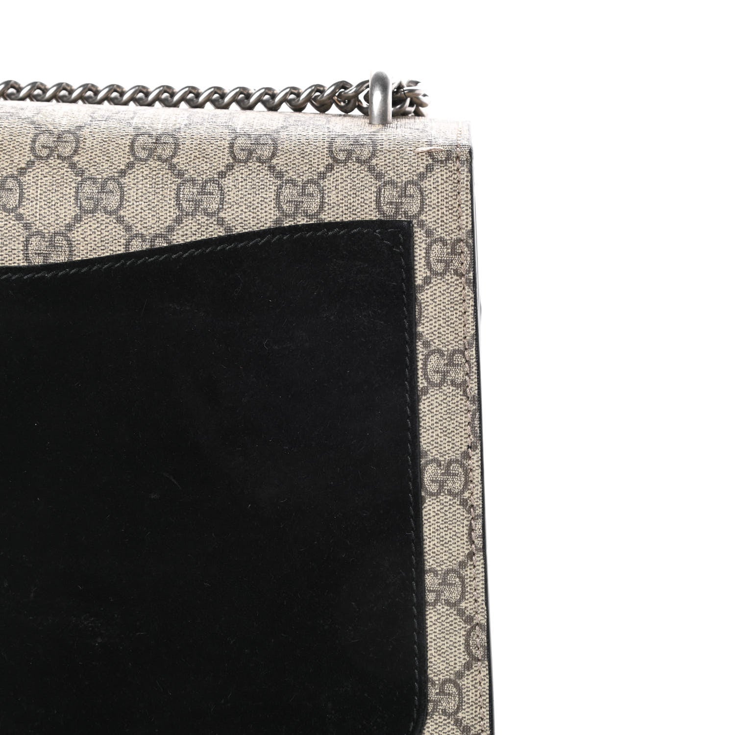 Gucci GG Supreme Monogram Medium Dionysus Shoulder Bag Black 14 of 16