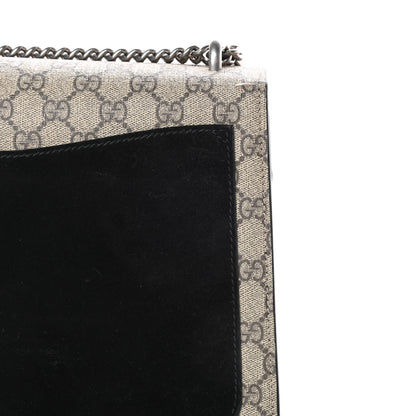 Gucci GG Supreme Monogram Medium Dionysus Shoulder Bag Black 14 of 16