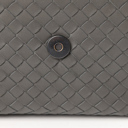 Bottega Veneta Nappa Intrecciato Baby Olimpia Shoulder Bag Steel 11 of 13