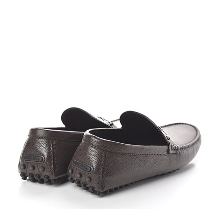 Louis Vuitton Calfskin LV Porto Vecchio Moccasin Loafers 8.5 Grizzli 4 of 8