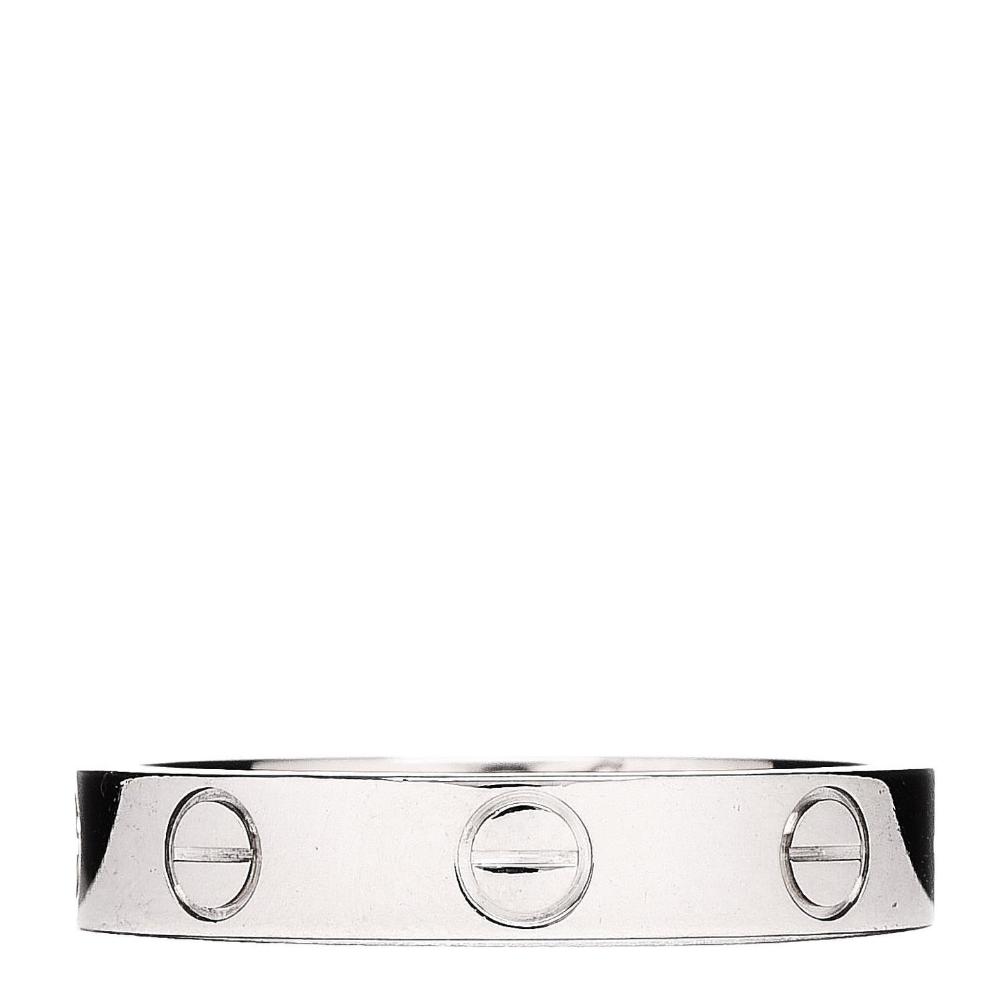 18K White Gold 3.5mm LOVE Wedding Band Ring 51 5.75