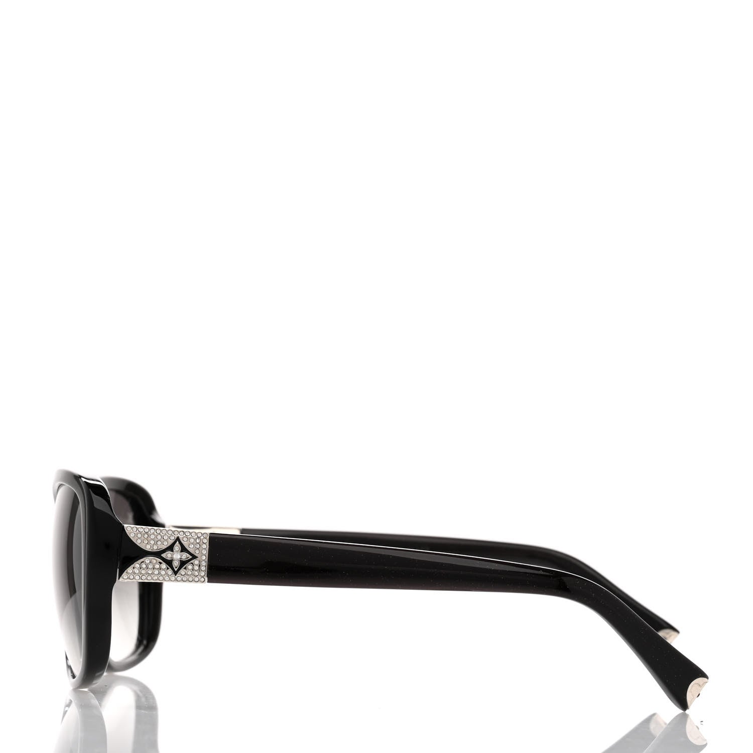 Louis Vuitton Acetate Obsession GM Sunglasses Z0457W Black Glitter 3 of 8