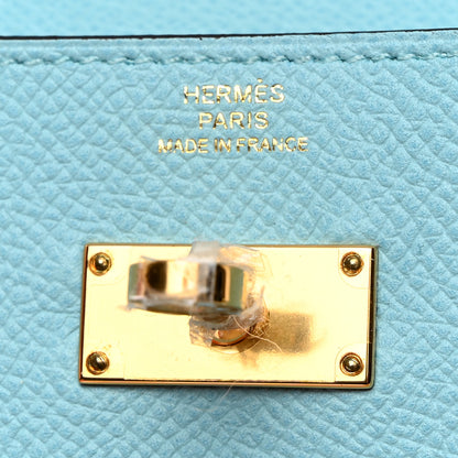 Hermes Epsom Kelly Longue Wallet Bleu Saint Cyr 6 of 9