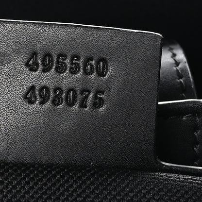 Gucci GG Supreme Monogram Web Tote Black Grey 7 of 9