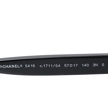 Chanel Acetate Oval Sunglasses 5416 Black Pink 6 of 7