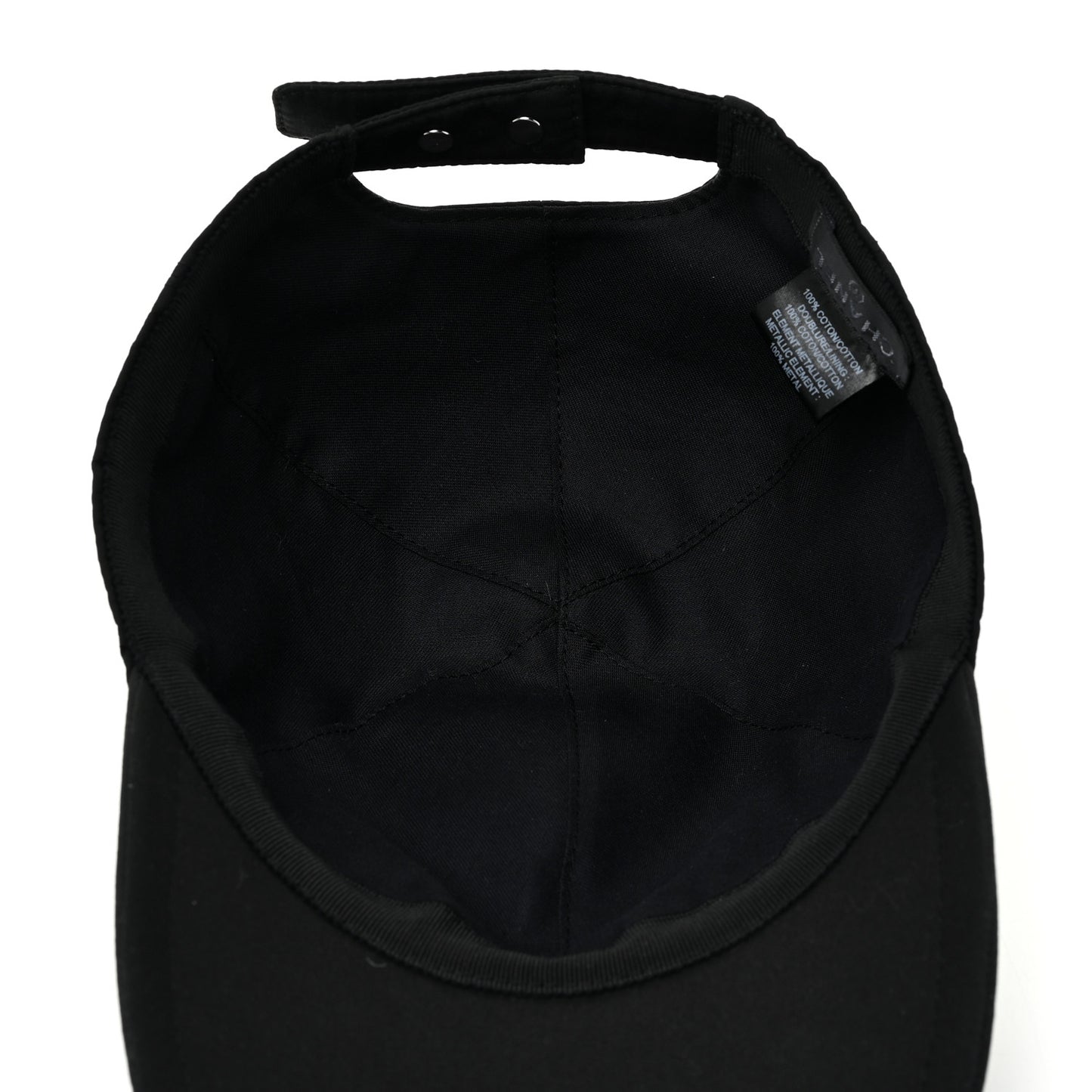 Cotton CC Cap Hat Black