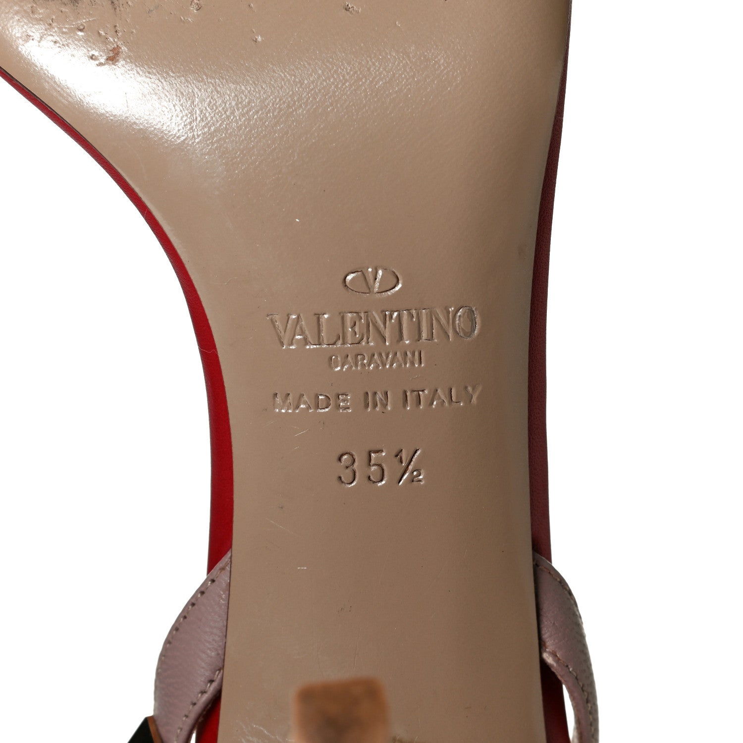 Valentino Garavani Calfskin Rockstud Ankle Strap 85mm Sandals 35.5 Rosso Valentino Poudre 6 of 7