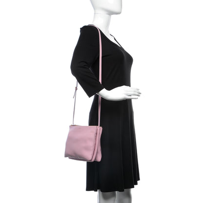 Celine Lambskin Large Trio Crossbody Bag Pink 2 of 9